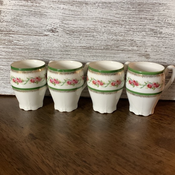 Rare! Antique C.T. Germany Carl Tielsch Altwasser Cups and Saucers Set 8 Piece - Picture 7 of 13